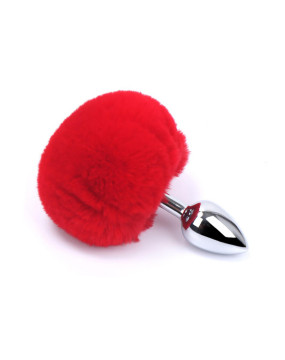 BUTT PLUG red bunny tail