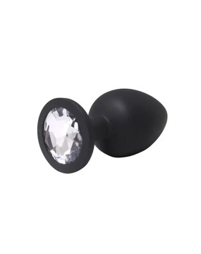 Black medium butt plug with...
