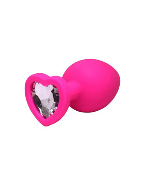 Pink medium heart-shaped...