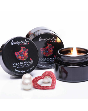 PHEROMONE CANDLE WITH RED...