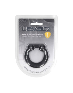 Metal and Silicone Cockring...