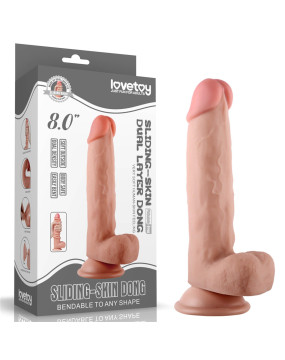 8'' Sliding-Skin Dildo