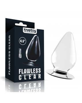 Flawless Clear Anal Plug 4.5''