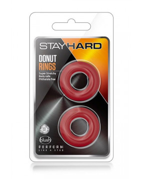 STAY HARD DONUT RINGS RED